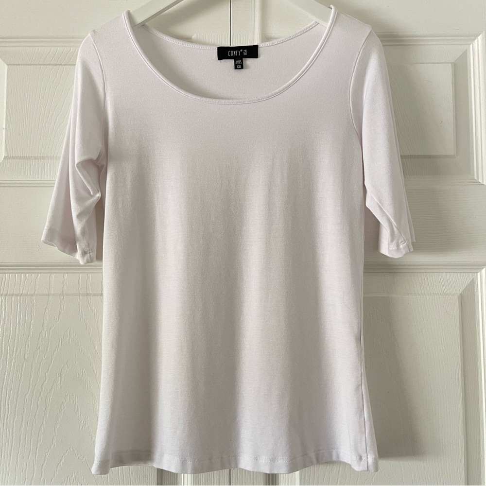 Comfy Usa Elbow Sleeve Basic Tee - image 1